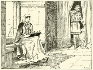 Queen Margaret (inkoust na papíře) od English School