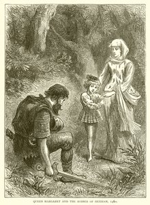 Královna Margaret a lupič z Hexhamu, 1460 od English School