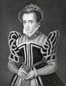 Queen Mary (rytina) od English School