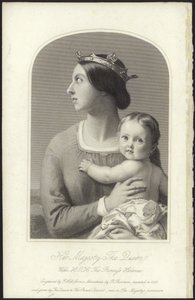 Královna Viktorie a princezna Helena od English School