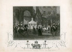 První návštěva královny Viktorie v City of London, 9. listopadu 1837 od English School