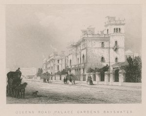 Queens Road Palace Gardens, Bayswater, Londýn od English School