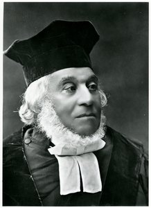 Rabín Nathan Marcus hakohen Adler (1803-90) (černobílá fotografie) od English School