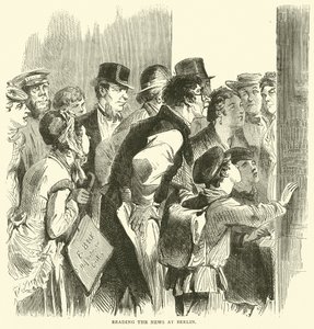 Čtení zpráv v Berlíně, listopad 1870 od English School