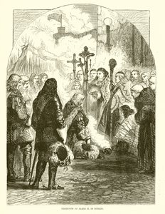 Přijetí Jakuba II. v Dublinu od English School