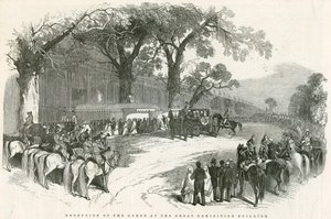 Přijetí královny ve Velké výstavní budově, Velká výstava, 1851 od English School