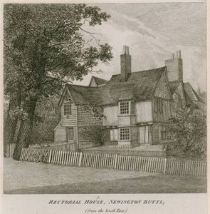 Rectorial House v Newington Butts, Southwark, Londýn, z jihovýchodu od English School