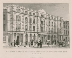 Religious Tract Society Repository, Paternoster Row, Londýn od English School