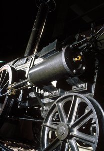 Remains of Stephensons Rocket, 1829 (kov) (detail) od English School