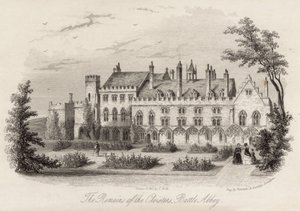 Zbytky ambitů v Battle Abbey od English School