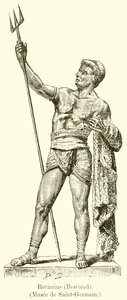 Retiarius (Obnoveno). (Muzeum Saint-Germain) od English School