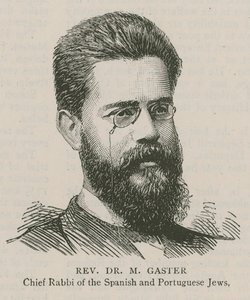 Reverend Dr. M Gaster, vrchní rabín španělských a portugalských Židů od English School