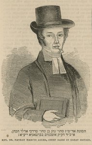 Reverend Dr. Nathan Marcus Adler, vrchní rabín ve Velké Británii od English School