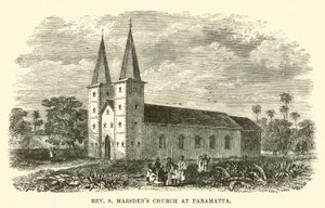 Kostel Reverenda S Marsdens st Parramatta od English School