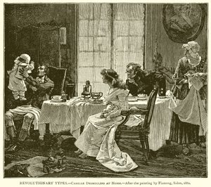 Revoluční typy.--Camille Desmoulins doma od English School
