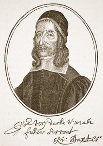 Richard Baxter, ilustrace z knihy Anglikánská církev: Spence-Jones, vyd. cca 1910 (sépiová fotografie). od English School