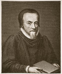 Richard Hooker, ilustrace z anglikánské církve: Spence-Jones, vyd. cca 1910 (sépiová fotografie). od English School