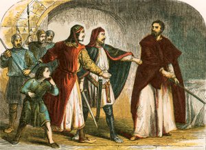 Richard I. ve vězení od English School