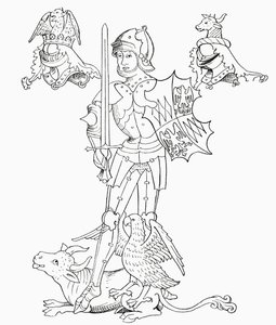 Richard Neville, z „Krátké historie anglického lidu“ od J. R. Greena, vydané v roce 1893 od English School