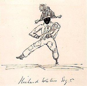 Richard Waters Esq., c.1815 (pero a inkoust na papíře) od English School