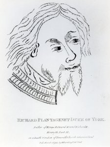 Richard of York, 3. vévoda z Yorku, publikoval v roce 1792 (rytina) od English School