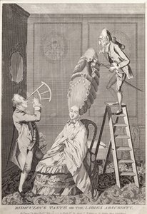 Ridiculous Taste aneb The Ladies Absurdity, pub. od A. Darly, Londýn, 1771 od English School