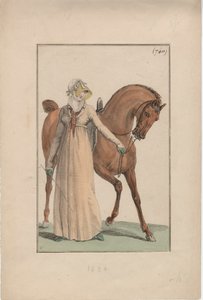 Jezdecké šaty, kolem roku 1806 od English School