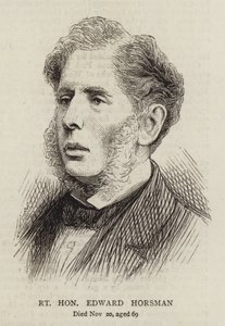 Ctihodný Edward Horsman (rytina) od English School