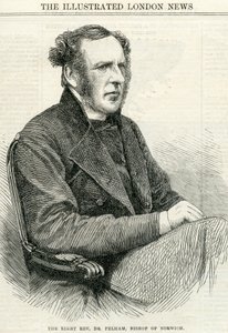 Pravý reverend Dr. Pelham, biskup z Norwiche z The Illustrated London News 14. října 1865 od English School