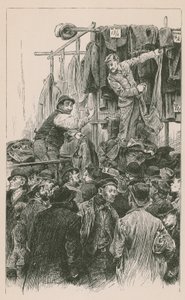 Konkurenční prodejci v Petticoat Lane od English School
