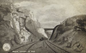 Roade Cutting v roce 1839 od English School