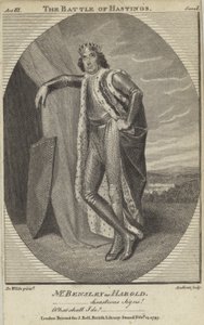 Robert Bensley jako Harold v Bitvě u Hastingsu od English School