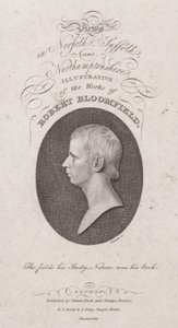 Robert Bloomfield , anglický básník (rytina) od English School