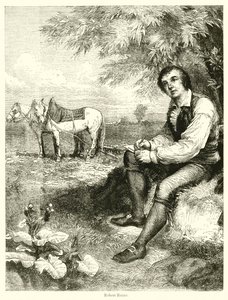 Robert Burns (rytina) od English School