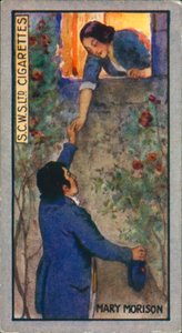 Robert Burns: Mary Morison (barevná litografie) od English School