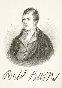 Robert Burns, z „Národní a domácí historie Anglie“ od Williama Hickmana Smith Aubrey (1858-1916), vydaný v Londýně, kolem roku 1890 od English School