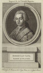 Robert Lord Clive, baron z Plassey od English School