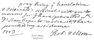 Robert Nelson , (učený spisovatel) od English School