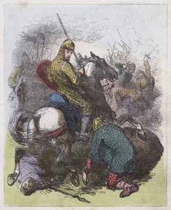 Robert žádá svého otce o odpuštění (barevná rytina) od English School