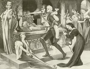 Robert ďábel, scéna III dějství III (hlubotisk) od English School
