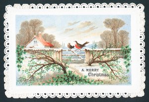 Robins sedí na bráně, vánoční přání od English School