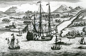 Robinson Crusoe na útěku z Kambodže vpluje do přístavu v severní části Číny od English School