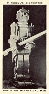 Robot nebo mechanický muž (litho) od English School