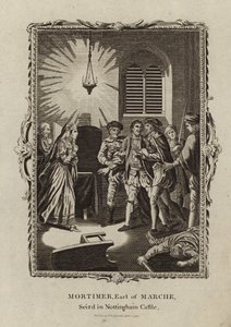 Roger Mortimer zatčen na zámku Nottingham od English School