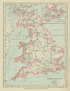 Římská Británie (barevná litografie) od English School