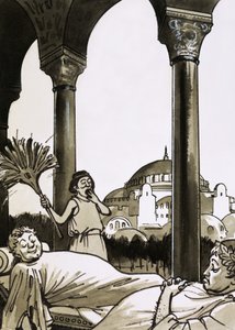 Římané odpočívající v Konstantinopoli od English School
