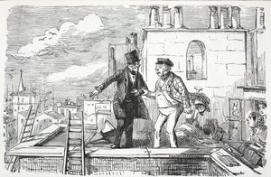 Střechy, ilustrace z Punch od English School