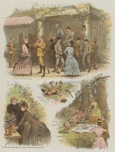 Rouge et Noir, neboli Černá vítězí, úryvky z Deníku slečny Pettiferové (chromolitho) od English School