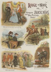 Rouge et Noir, neboli Černá vítězí, úryvky z Deníku slečny Pettiferové (chromolitho) od English School