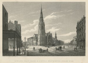 Kaple a školy Rowland Hills, Westminster Bridge Road, Lambeth od English School